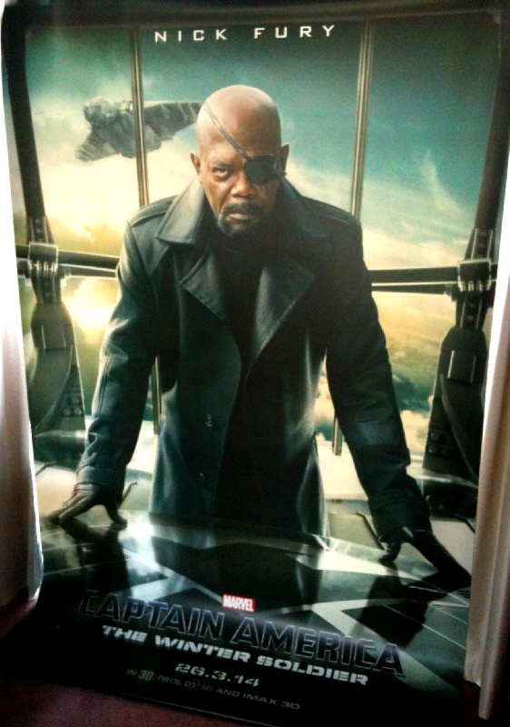 CAPTAIN AMERICA THE WINTER SOLDIER: Nick Fury Banner - Samuel L. Jackson CAPTAIN AMERICA THE WINTER SOLDIER: Nick Fury Banner - Samuel L. Jackson