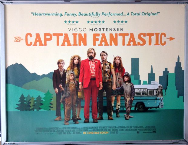 Cinema Poster: CAPTAIN FANTASTIC 2016 (Quad) Viggo Mortensen George MacKay