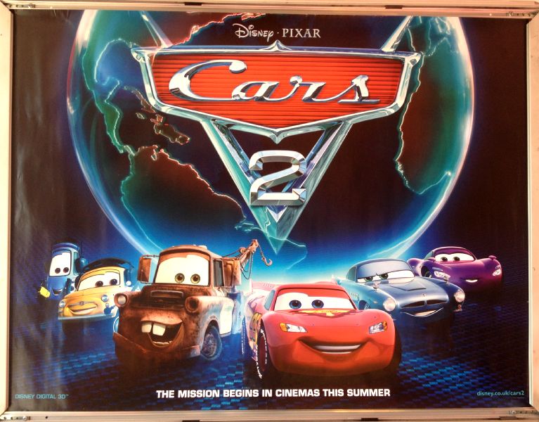 Cinema Poster: CARS 2 2011 (Advance Quad) Michael Caine Cheech Marin