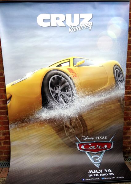 Cinema Banner: CARS 3 2017 (Cruz Ramirez) Owen Wilson Cristela Alonzo