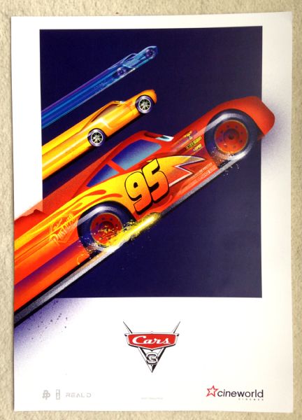 Cinema Poster: CARS 3 2017 (Mini) Owen Wilson Cristela Alonzo Chris Cooper