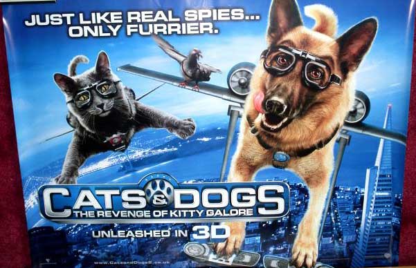 CATS AND DOGS THE REVENGE OF KITTY GALORE: Quad Film Poster