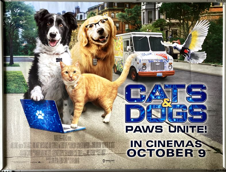 Cinema Poster: CATS & DOGS PAWS UNITE 2020 (Quad) Melissa Rauch Max Greenfield