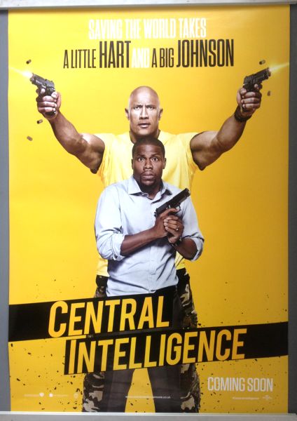 Cinema Poster: CENTRAL INTELLIGENCE 2016 (One Sheet) Dwayne Johnson Kevin Hart
