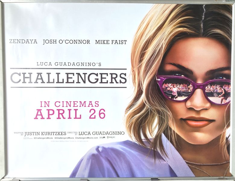 Cinema Poster: CHALLENGERS 2024 (Advance Quad) Zendaya Mike Faist Josh O'Connor Cinema Poster: CHALLENGERS 2024 (Advance Quad) Zendaya Mike Faist Josh O'Connor