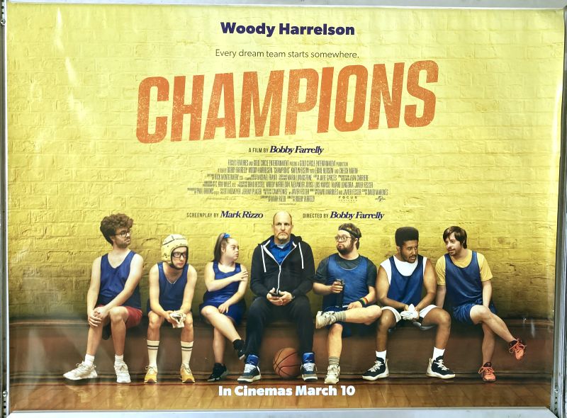 Cinema Poster: CHAMPIONS 2023 (Quad) Bobby Farrelly Woody Harrelson