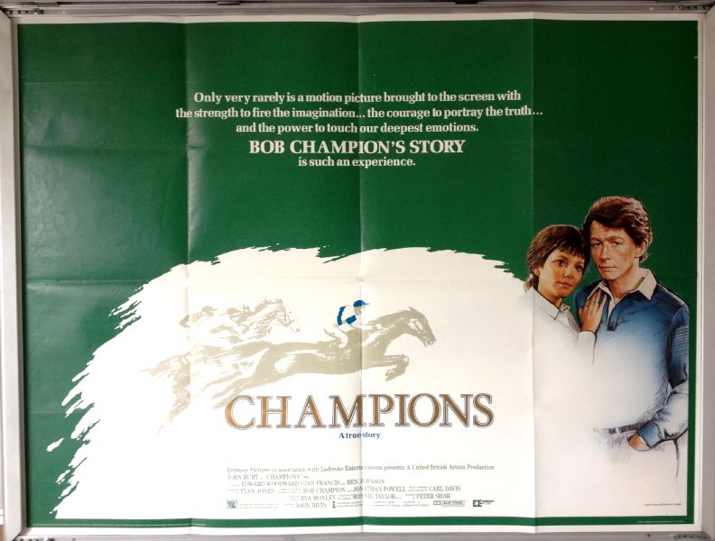 Cinema Poster: CHAMPIONS 1984 (Quad) John Hurt Kirstie Alley Cinema Poster: CHAMPIONS 1984 (Quad) John Hurt Kirstie Alley