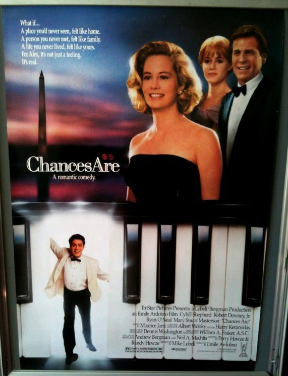 Cinema Poster: CHANCES ARE 1989 (One Sheet) Cybill Shepherd Robert Downey Jr Cinema Poster: CHANCES ARE 1989 (One Sheet) Cybill Shepherd Robert Downey Jr