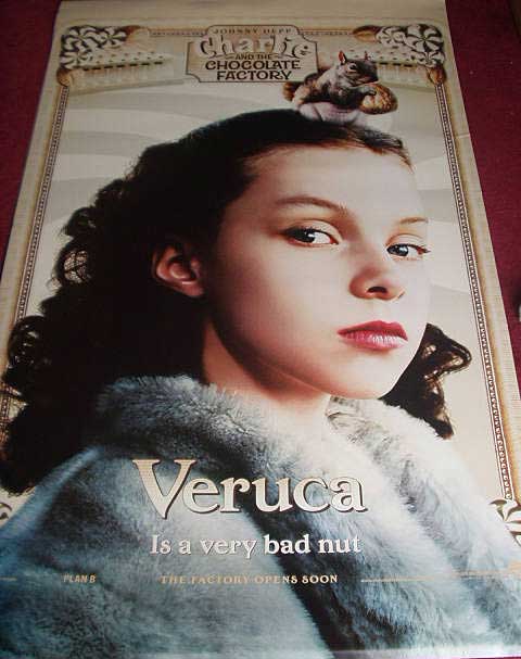 CHARLIE AND THE CHOCOLATE FACTORY: Veruca Salt Cinema Banner