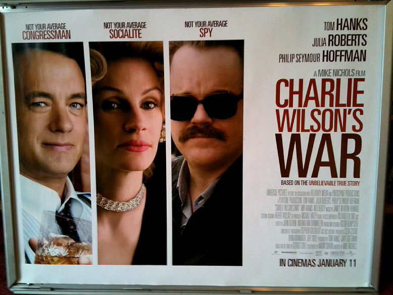CHARLIE WILSON'S WAR: UK Quad Film Poster CHARLIE WILSON'S WAR: UK Quad Film Poster
