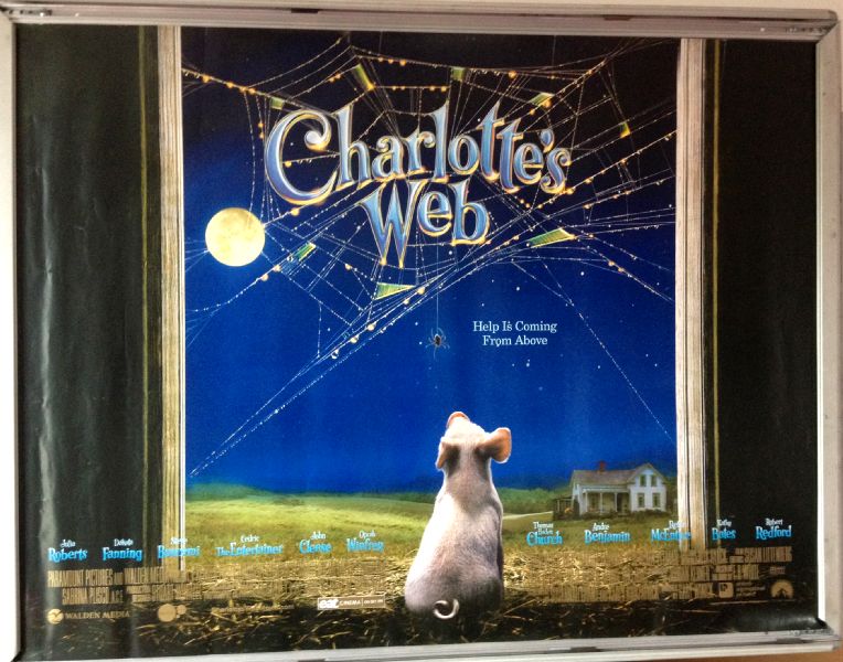 CHARLOTTE'S WEB: Advance UK Quad Film Poster CHARLOTTE'S WEB: Advance UK Quad Film Poster