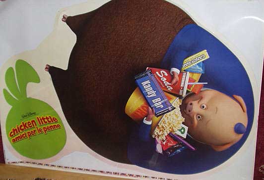 CHICKEN LITTLE: Pig Cinema Cling CHICKEN LITTLE: Pig Cinema Cling