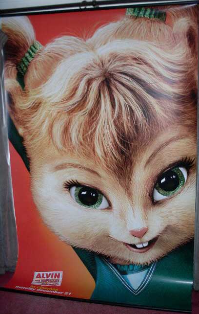 ALVIN AND THE CHIPMUNKS: Girl 1 Cinema Banner