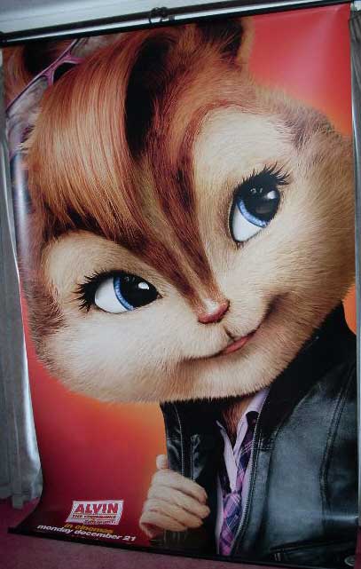 ALVIN AND THE CHIPMUNKS: Girl 3 Cinema Banner