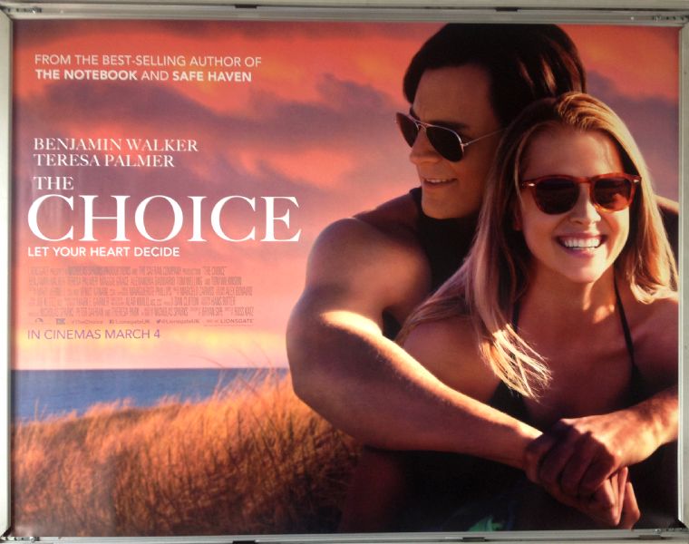 Cinema Poster: CHOICE, THE 2016 (Quad) Benjamin Walker Teresa Palmer Alexandra Daddario