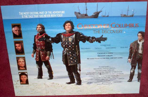 CHRISTOPHER COLUMBUS THE DISCOVERY: UK Quad Film Poster CHRISTOPHER COLUMBUS THE DISCOVERY: UK Quad Film Poster