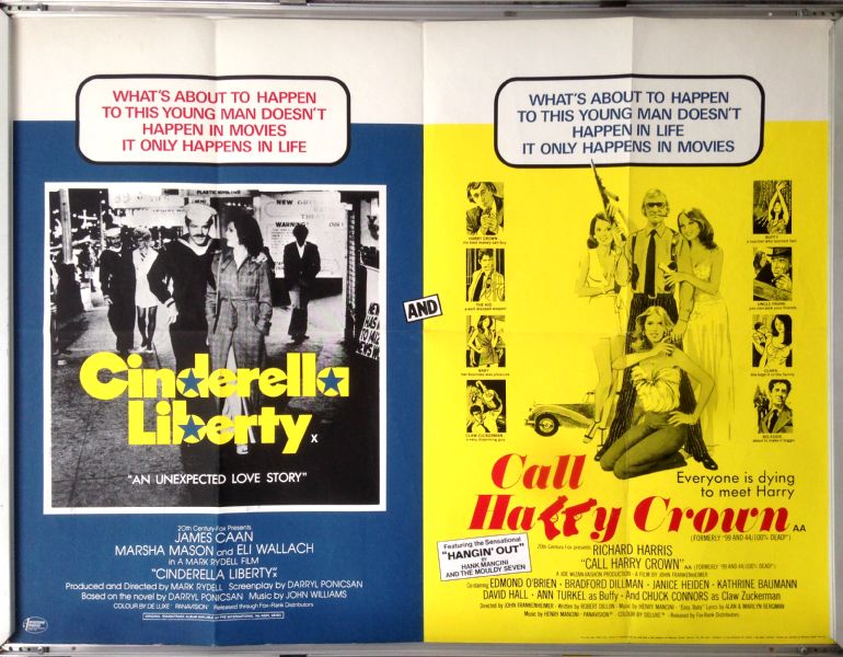 Cinema Poster: CINDERELLA LIBERTY / CALL HARRY CROWN 1974 (Double Bill Quad)