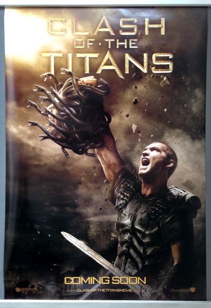 Cinema Poster: CLASH OF THE TITANS 2010 (Medusa One Sheet) Sam Worthington Cinema Poster: CLASH OF THE TITANS 2010 (Medusa One Sheet) Sam Worthington