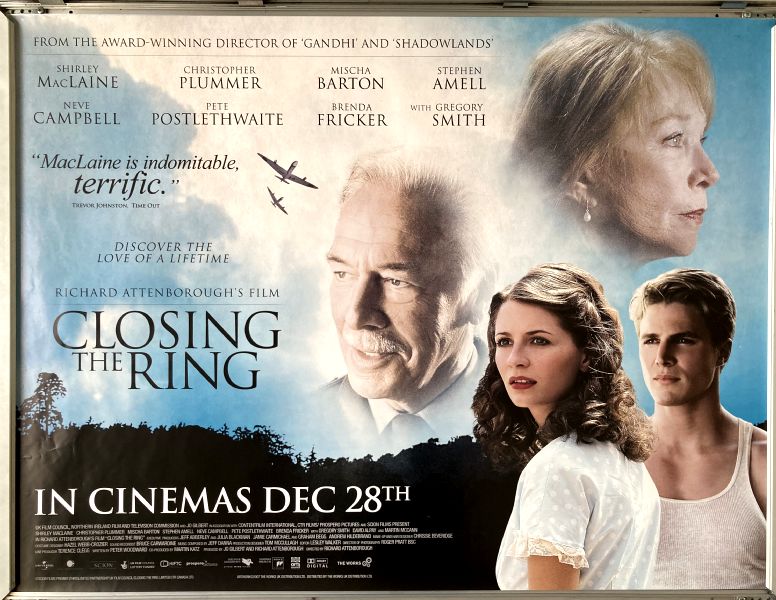 Cinema Poster: CLOSING THE RING 2007 (Quad) Neve Campbell Shirley MacLaine
