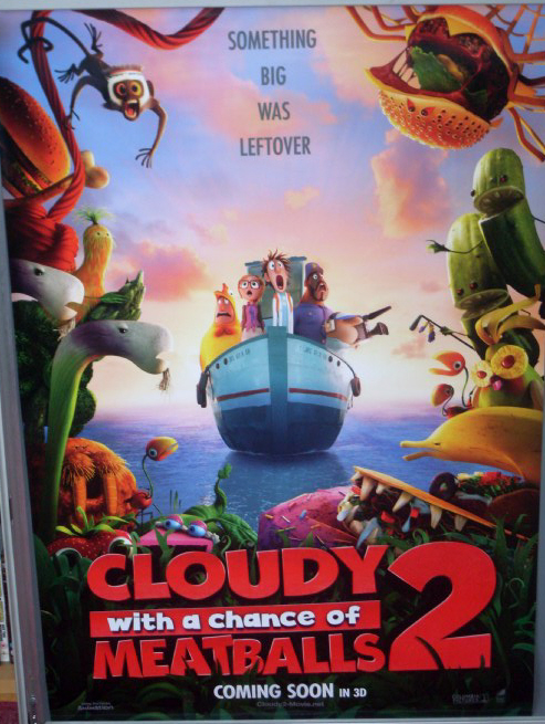 CLOUDY WITH A CHANCE OF MEATBALLS 2: Advance One Sheet Film Poster