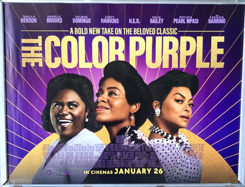 Cinema Poster: COLOR PURPLE, THE 2024 (Quad) Colman Domingo Halle Bailey Cinema Poster: COLOR PURPLE, THE 2024 (Quad) Colman Domingo Halle Bailey