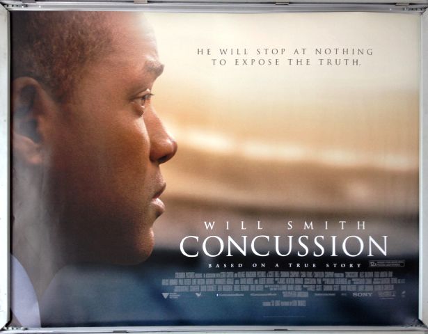 Cinema Poster: CONCUSSION 2016 (Quad) Will Smith Alec Baldwin Albert Brooks