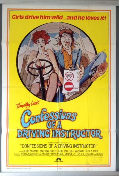 Cinema Poster: CONFESSIONS OF A DRIVING INSTRUCTOR 1976 (US One Sheet) Robin Askwith