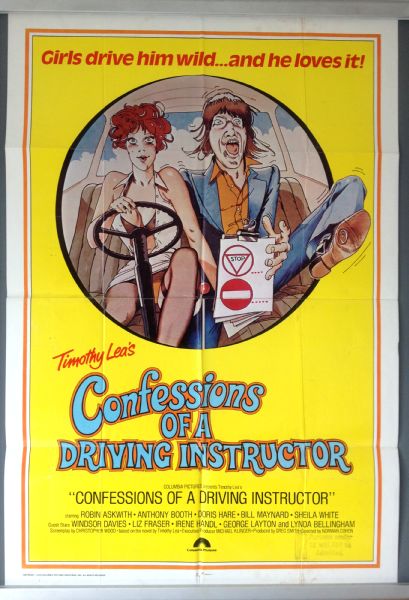 Cinema Poster: CONFESSIONS OF A DRIVING INSTRUCTOR 1976 (US One Sheet) Robin Askwith Cinema Poster: CONFESSIONS OF A DRIVING INSTRUCTOR 1976 (US One Sheet) Robin Askwith