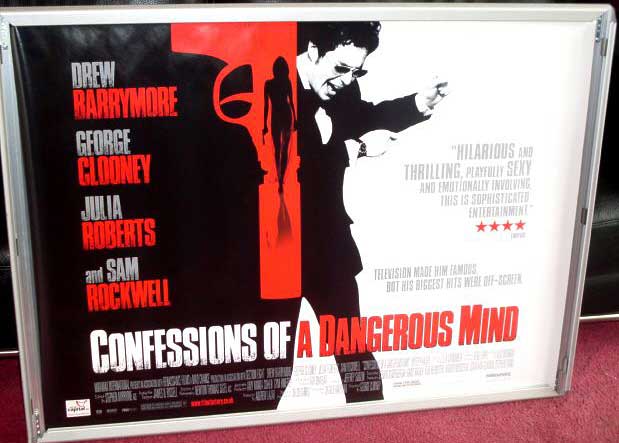 CONFESSIONS OF A DANGEROUS MIND: Main UK Quad Film Poster CONFESSIONS OF A DANGEROUS MIND: Main UK Quad Film Poster