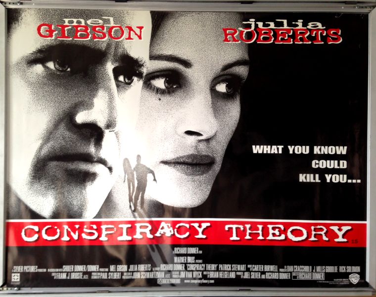 Cinema Poster: CONSPIRACY THEORY 1997 (Quad) Mel Gibson Julia Roberts