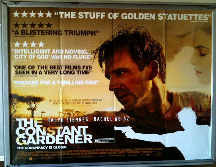 CONSTANT GARDENER, THE: Main UK Quad Film Poster CONSTANT GARDENER, THE: Main UK Quad Film Poster