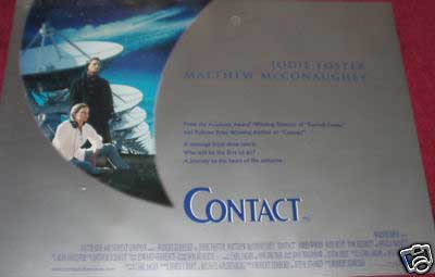 CONTACT: Main UK Quad Film Poster CONTACT: Main UK Quad Film Poster