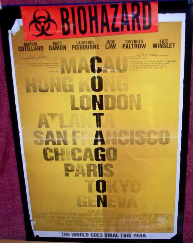 CONTAGION: Advance One Sheet Film Poster CONTAGION: Advance One Sheet Film Poster