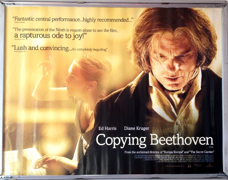 Cinema Poster: COPYING BEETHOVEN 2007 (Quad) Ed Harris Diane Kruger Matthew Goode