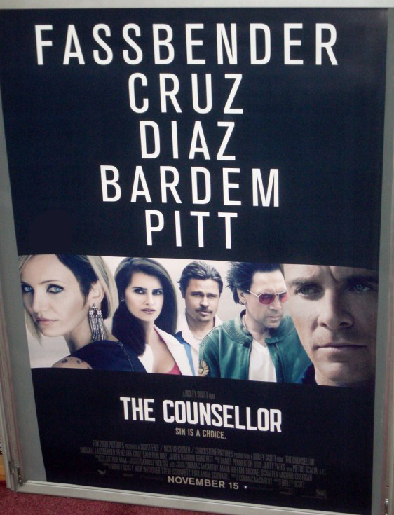 COUNSELLOR, THE: One Sheet Film Poster COUNSELLOR, THE: One Sheet Film Poster