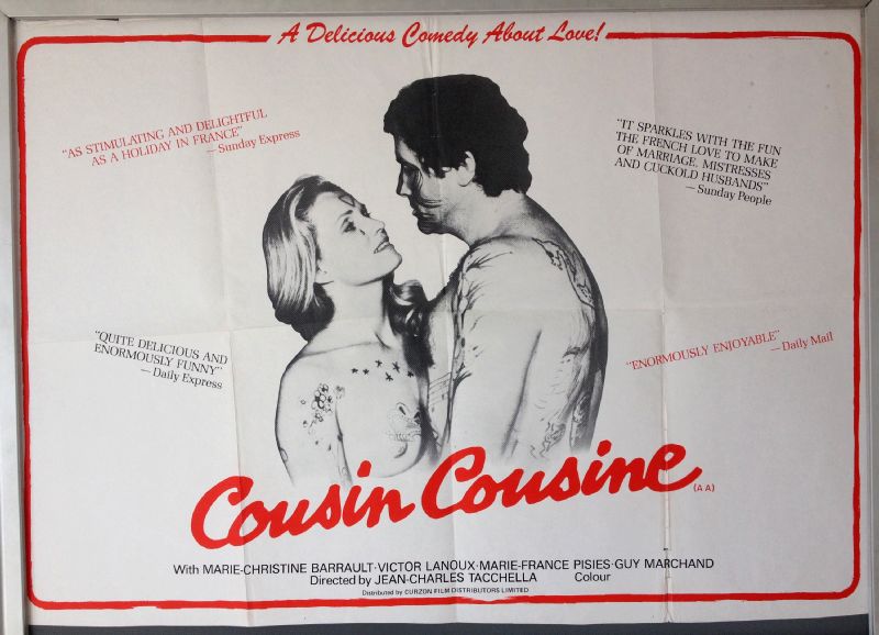 Cinema Poster: COUSIN COUSINE 1975 (Quad) Marie-Christine Barrault Victor Lanoux