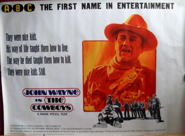 COWBOYS, THE: UK Quad Film Poster