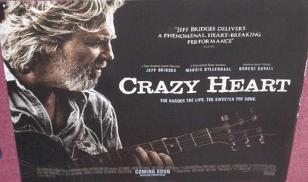 CRAZY HEART: UK Quad Film Poster CRAZY HEART: UK Quad Film Poster