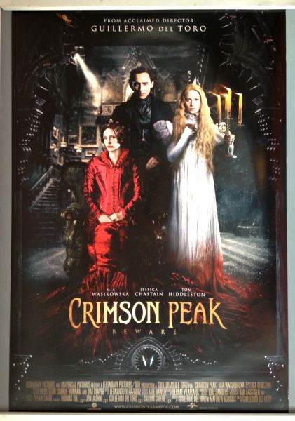 Cinema Poster: CRIMSON PEAK 2015 (Main One Sheet) Mia Wasikowska Tom Hiddlestone Cinema Poster: CRIMSON PEAK 2015 (Main One Sheet) Mia Wasikowska Tom Hiddlestone