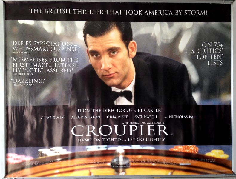 Cinema Poster: CROUPIER 1998 (Quad) Gina McKee Clive Owen Nicholas Ball
