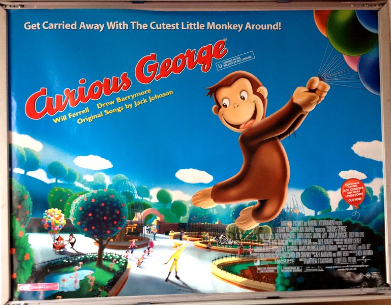 Cinema Poster: CURIOUS GEORGE 2006 (Main Quad) Will Ferrell Drew Barrymore Cinema Poster: CURIOUS GEORGE 2006 (Main Quad) Will Ferrell Drew Barrymore