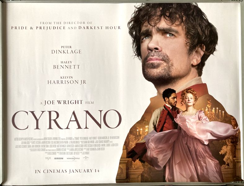 Cinema Poster: CYRANO 2022 (Quad) Peter Dinklage Haley Bennett Kelvin Harrison Jr.  