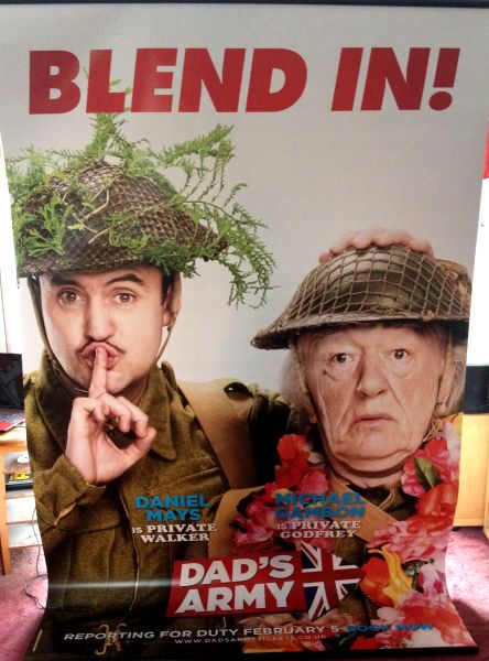 Cinema Banner: DAD'S ARMY 2016 (Walker/Godfrey) Catherine Zeta-Jones Bill Nighy Cinema Banner: DAD'S ARMY 2016 (Walker/Godfrey) Catherine Zeta-Jones Bill Nighy