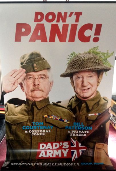 Cinema Banner: DAD'S ARMY 2016 (Jones/Frazer) Catherine Zeta-Jones Bill Nighy Cinema Banner: DAD'S ARMY 2016 (Jones/Frazer) Catherine Zeta-Jones Bill Nighy