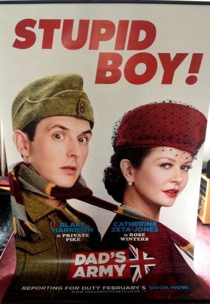 Cinema Banner: DAD'S ARMY 2016 (Winter/Pike) Catherine Zeta-Jones Bill Nighy Cinema Banner: DAD'S ARMY 2016 (Winter/Pike) Catherine Zeta-Jones Bill Nighy