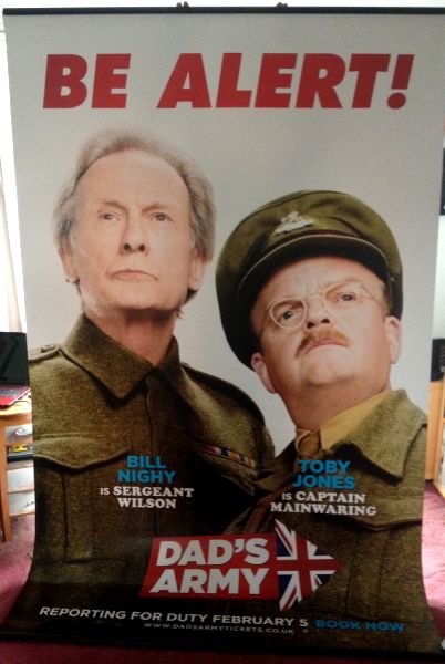 Cinema Banner: DAD'S ARMY 2016 (Wilson/Mainwaring) Michael Gambon Toby Jones Cinema Banner: DAD'S ARMY 2016 (Wilson/Mainwaring) Michael Gambon Toby Jones