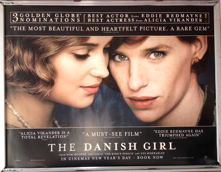 Cinema Poster: DANISH GIRL 2016 (Review Quad) Eddie Redmayne Alicia Vikander Cinema Poster: DANISH GIRL 2016 (Review Quad) Eddie Redmayne Alicia Vikander