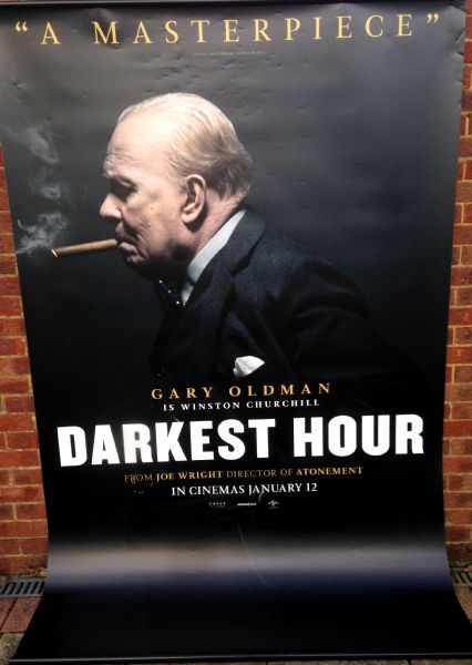 Cinema Banner: DARKEST HOUR 2018 (Churchill) Gary Oldman Lily James Cinema Banner: DARKEST HOUR 2018 (Churchill) Gary Oldman Lily James