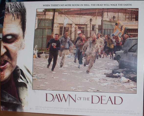 DAWN OF THE DEAD: Lobby Card (Running Street Zombies)