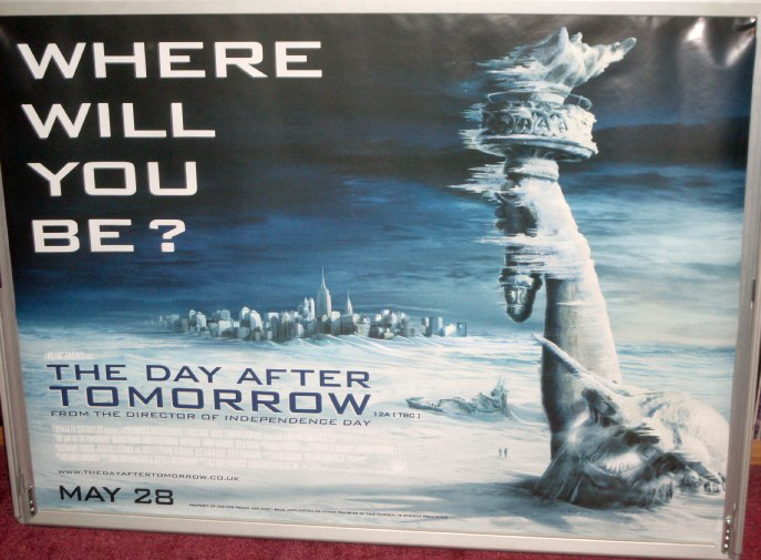 DAY AFTER TOMORROW, THE: Snowy Statue Of Liberty UK Quad Film Poster DAY AFTER TOMORROW, THE: Snowy Statue Of Liberty UK Quad Film Poster